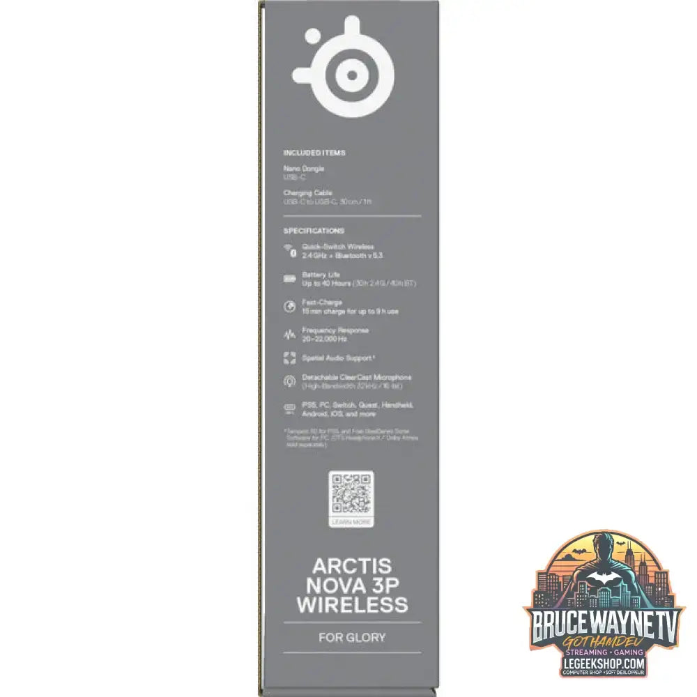 Arctis Nova 3P Wireless Aqua - SteelSeries - vue 11