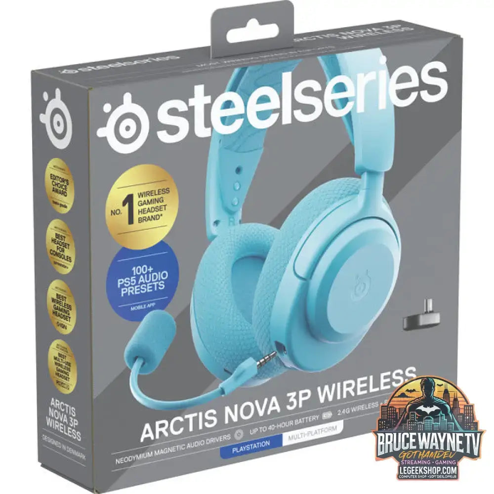 Arctis Nova 3P Wireless Aqua - SteelSeries - vue 7
