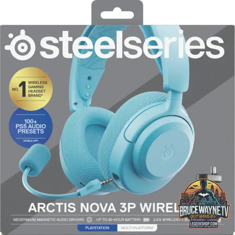 Arctis Nova 3P Wireless Aqua - SteelSeries - vue 9