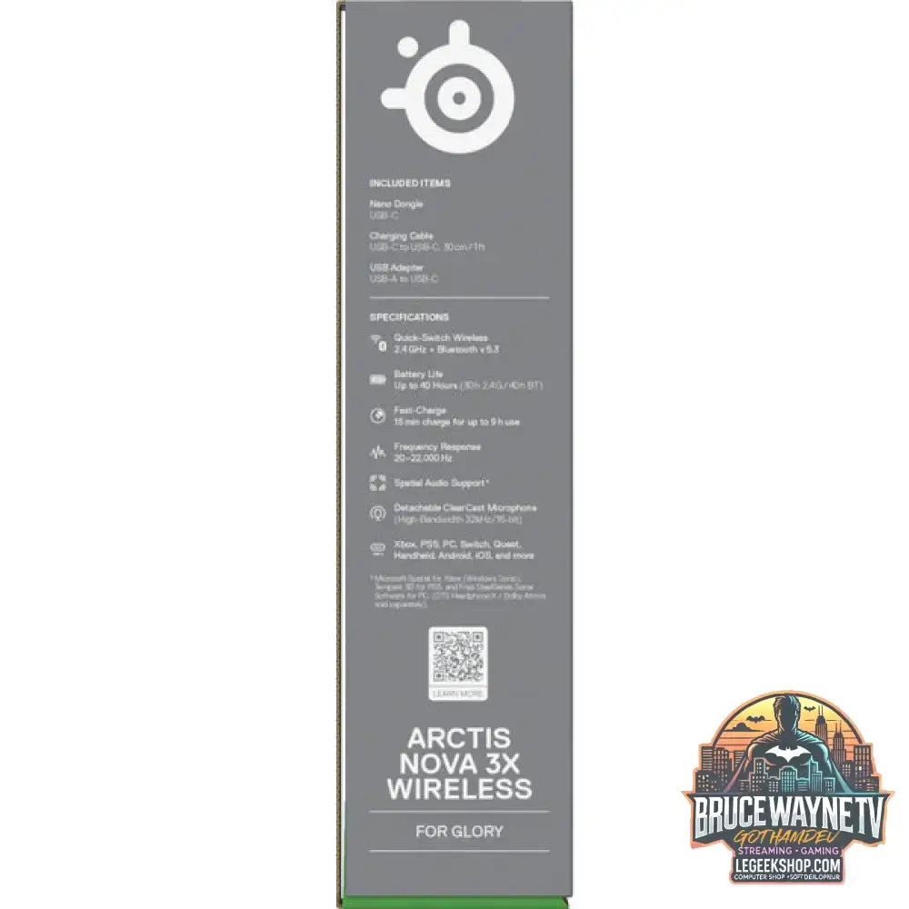 Arctis Nova 3X Wireless Aqua - SteelSeries - vue 11