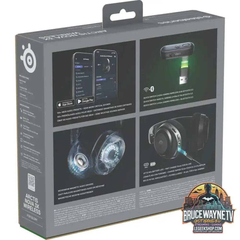 Arctis Nova 3X Wireless Black - SteelSeries - vue 8