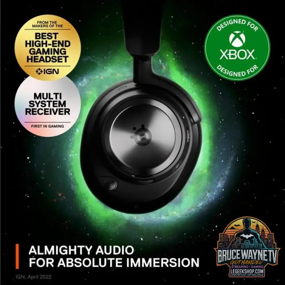 SteelSeries Arctis Nova Pro Wireless X, casque gaming - vue 2
