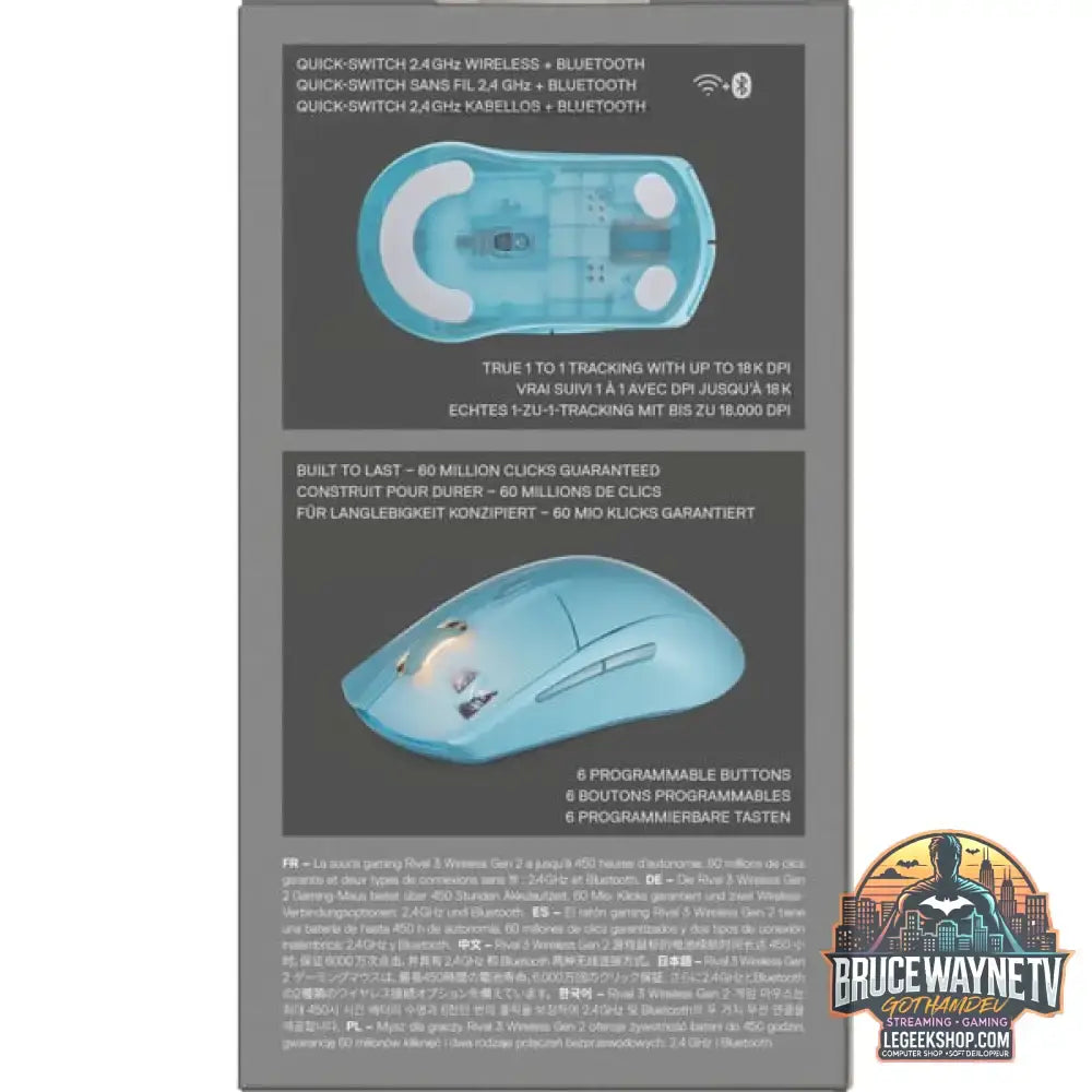 SteelSeries Rival 3 Wireless Gen 2, souris gaming - vue 8