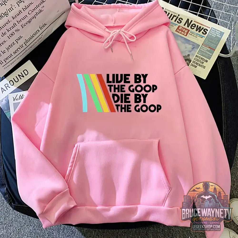 Sweat à Capuche Arc Raiders Live The Goop Polaire Unisexe Automne Hiver - rose / XS - Sweat à Capuche