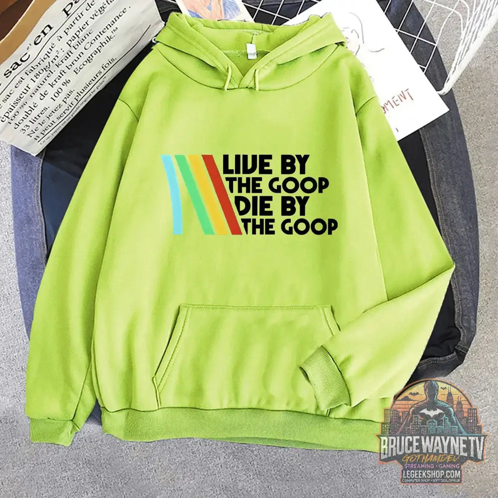 Sweat à Capuche Arc Raiders Live The Goop Polaire Unisexe Automne Hiver - vert clair / S - Sweat à Capuche