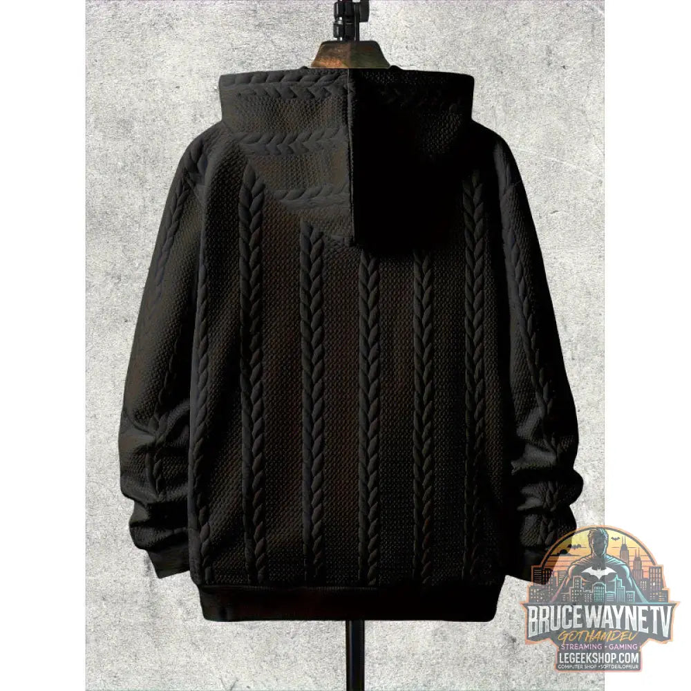 Sweat Capuche Homme Grande Taille Casual Cardigan - Sweat à Capuche Homme