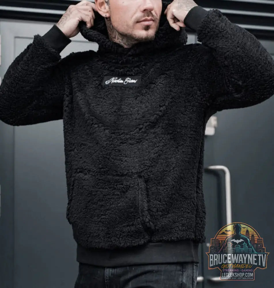👕 Sweat Capuche Homme Peluche Grande Poche Confort 👕 - Black / S - Sweat à Capuche Homme