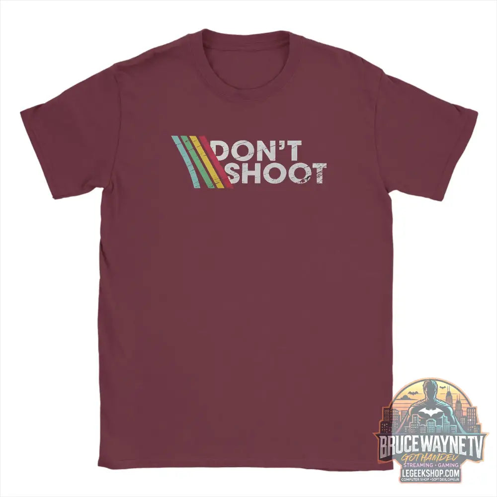 T-Shirt Arc Raiders Vintage Plage Gaming Homme Coton Y2K - Bourgogne / L’ - T-Shirt