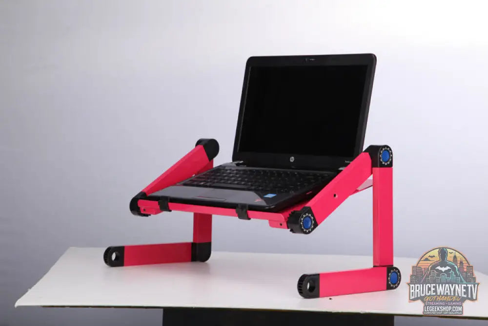 Table Support Ordinateur Portable Ajustable Pliable Ventilée - Accessoire Bureau