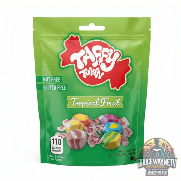 Taffy Town Tropical Fruit assortiment de bonbons taffy au goût de fruits tropicaux de 99 g (pack de 12) - Snacks &