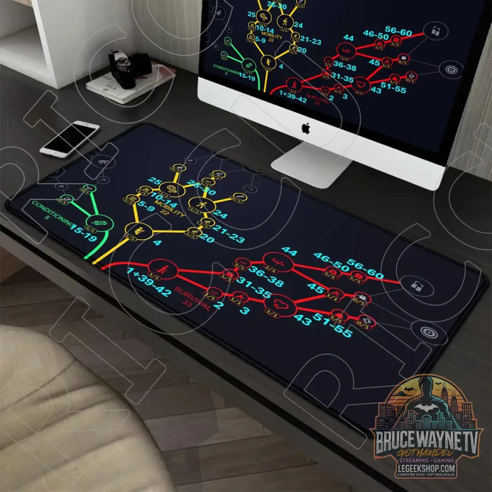 Tapis de Souris Arc Raiders XXL 900x400mm Gaming Antidérapant - R-18 / 800x350x3mm - Tapis de Souris