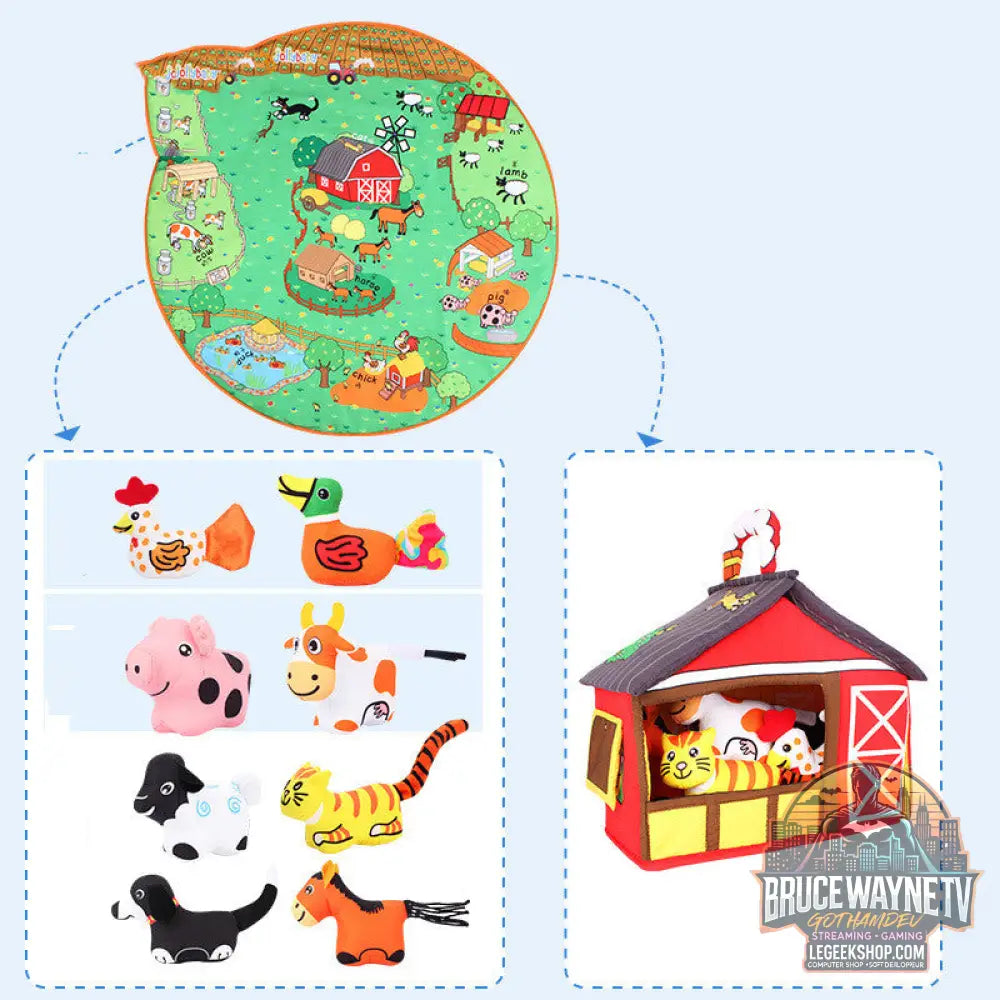 Tapis Éveil Bébé Jouets Éducatifs Animaux Apprentissage - Jouets Bébé