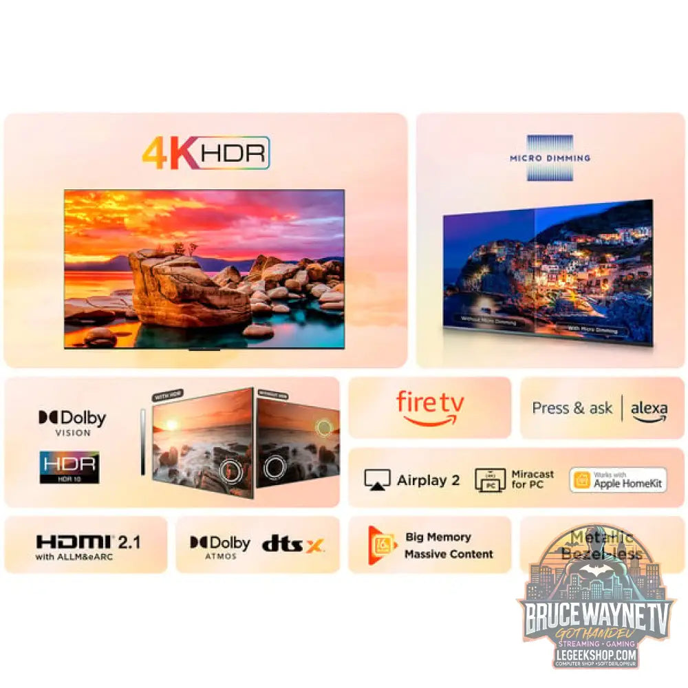 TCL 50PF650, LED-Fernseher - TCL - vue 6