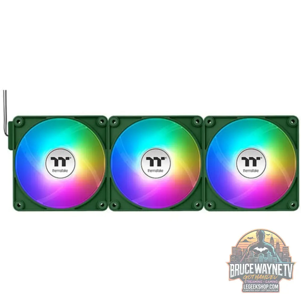 Thermaltake CT120 EX Reverse ARGB Sync PC Cooling Fan Racing Green, Gehäuselüfter - Thermaltake - vue 2