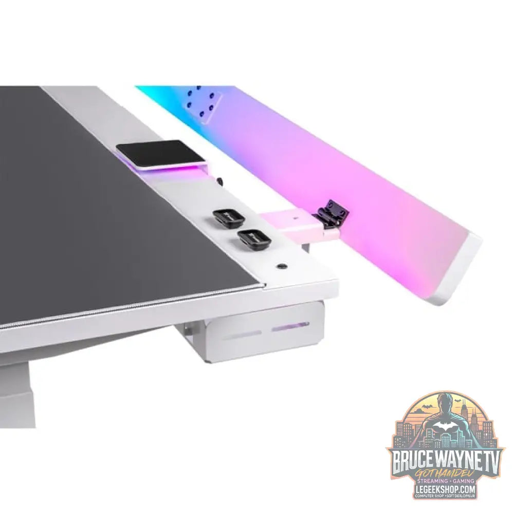 Thermaltake G700 RGB White Gaming Desk, Gaming-Tisch - Thermaltake - vue 11