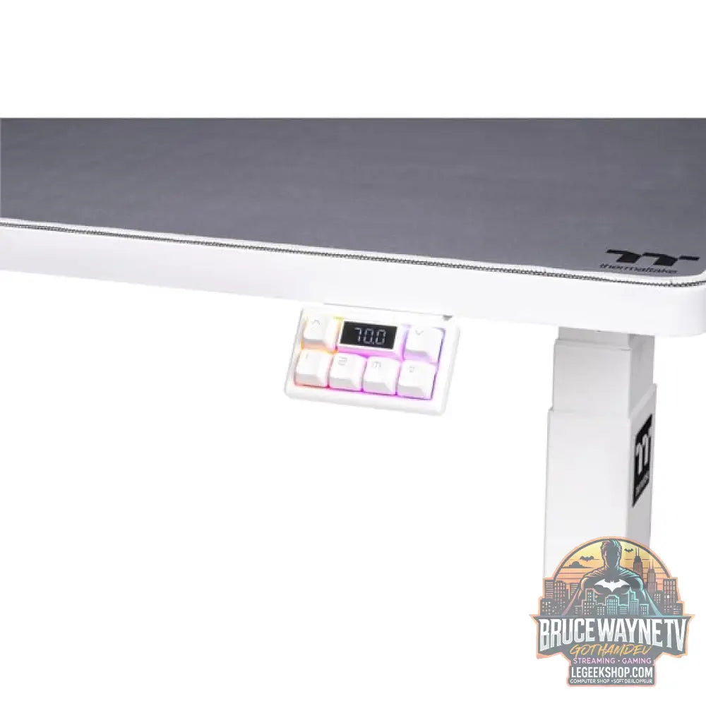 Thermaltake G700 RGB White Gaming Desk, Gaming-Tisch - Thermaltake - vue 7