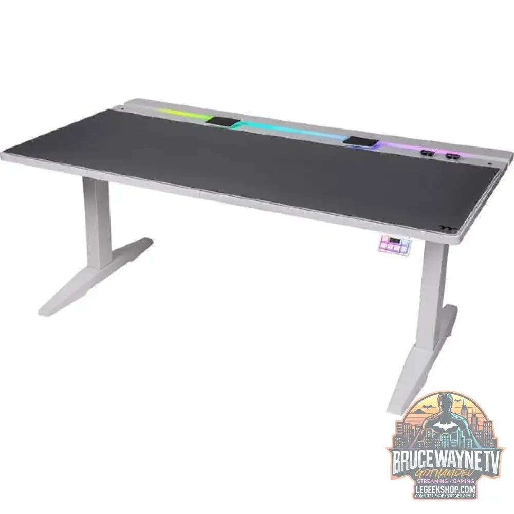 Thermaltake G700 RGB White Gaming Desk, Gaming-Tisch - Thermaltake - vue 4