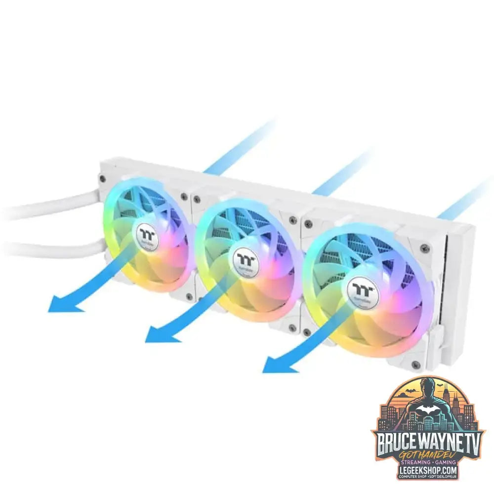 Thermaltake MAGFloe 420 Ultra ARGB Sync AIO Liquid Cooler, Wasserkühlung weiß, Snow Edition - Thermaltake - vue 5