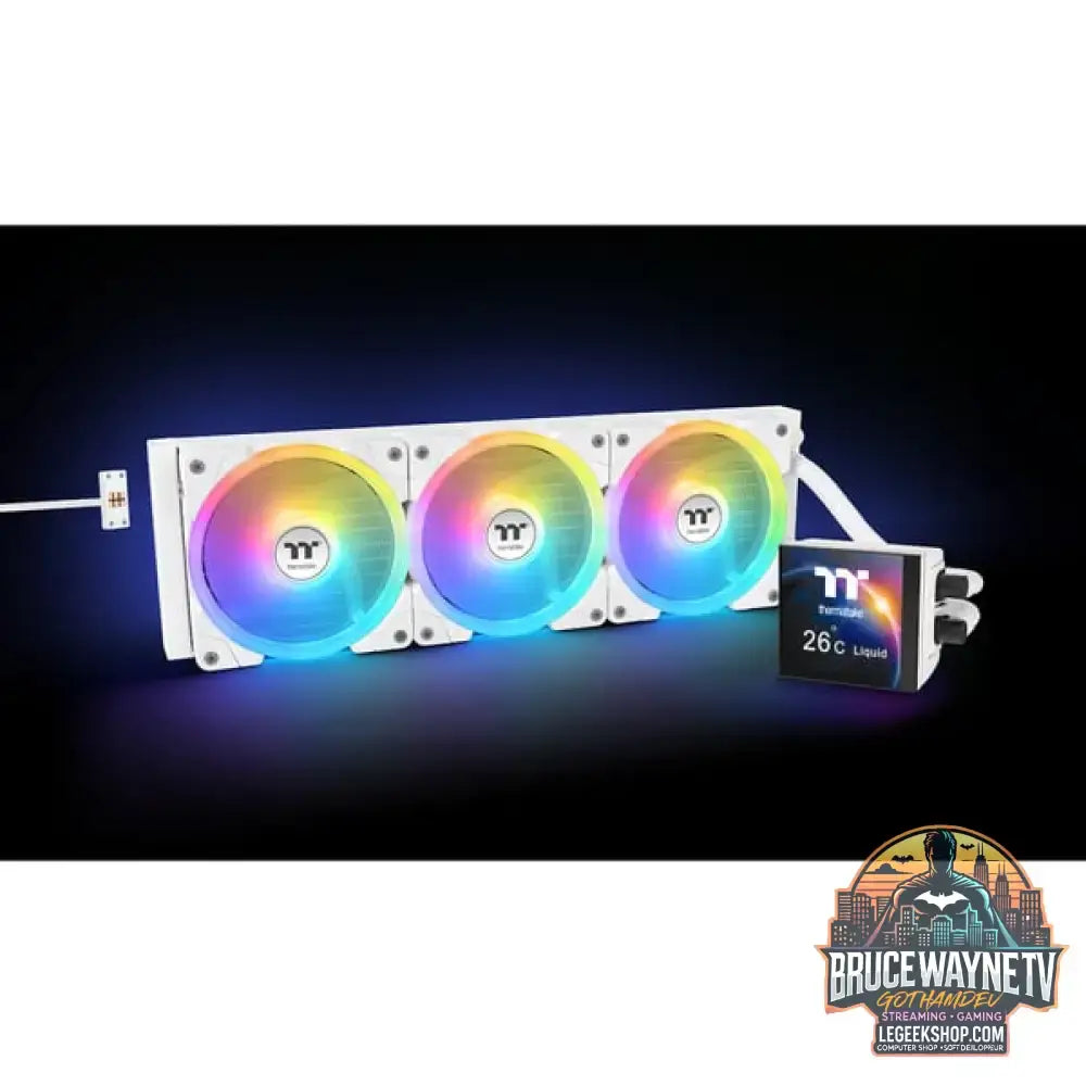 Thermaltake MAGFloe 420 Ultra ARGB Sync AIO Liquid Cooler, Wasserkühlung weiß, Snow Edition - Thermaltake - vue 20
