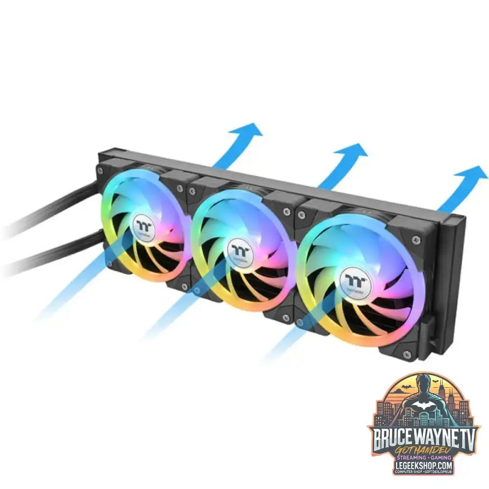 Thermaltake MAGFloe 420 Ultra ARGB Sync AIO Liquid Cooler, Wasserkühlung schwarz - Thermaltake - vue 4