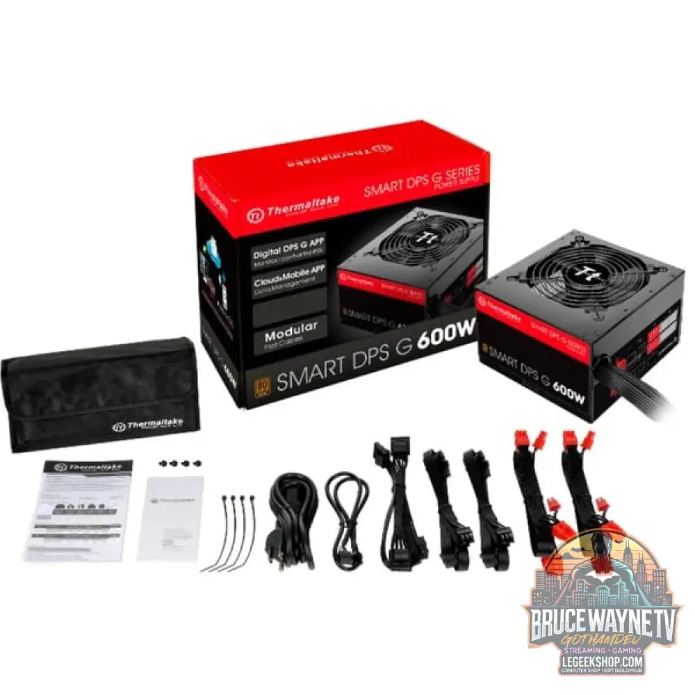 Thermaltake SMART DPS G Digital 600W 80+ Bronze, alimentation PC - Thermaltake - vue 9