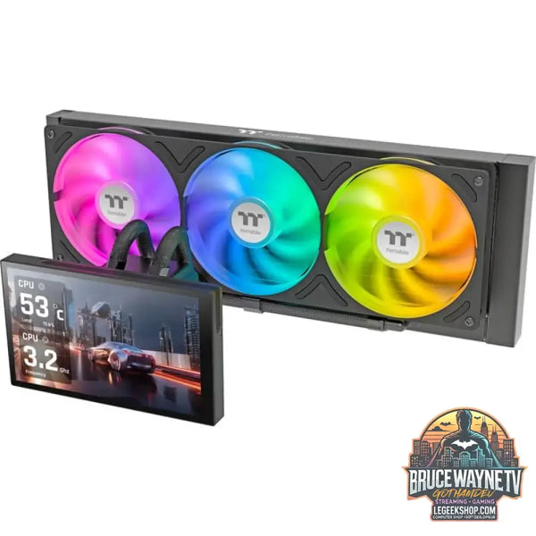 Thermaltake ST360 Ultra, Wasserkühlung schwarz, 7" IPS LCD - Thermaltake