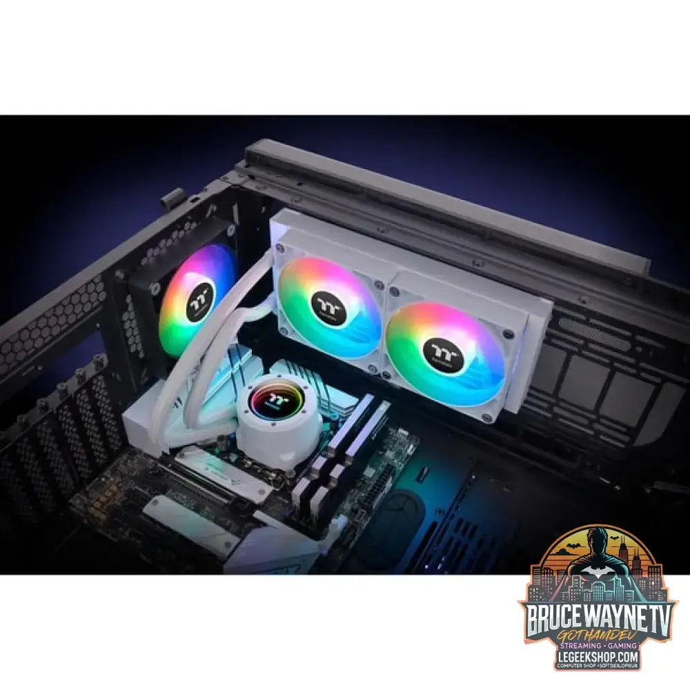 Thermaltake TH240 V2 ARGB Sync AIO Liquid Cooler Snow Edition, Wasserkühlung weiß - Thermaltake - vue 8