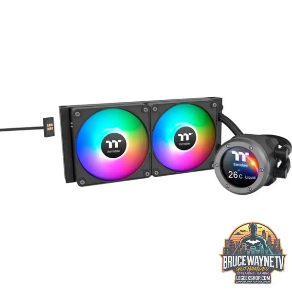 Thermaltake TH240 V2 Ultra EX ARGB CPU AIO Liquid Cooler, Wasserkühlung schwarz - Thermaltake