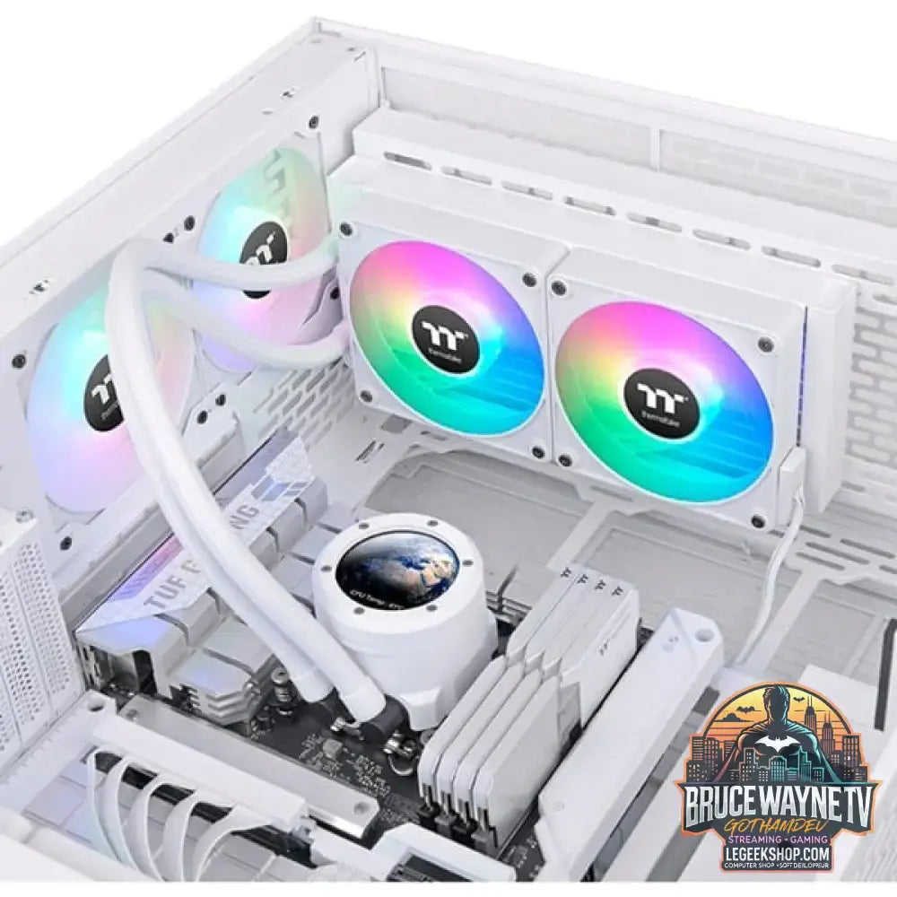 Thermaltake TH240 V2 Ultra EX ARGB Sync AIO Liquid Cooler - Snow Edition, Wasserkühlung weiß - Thermaltake - vue 7
