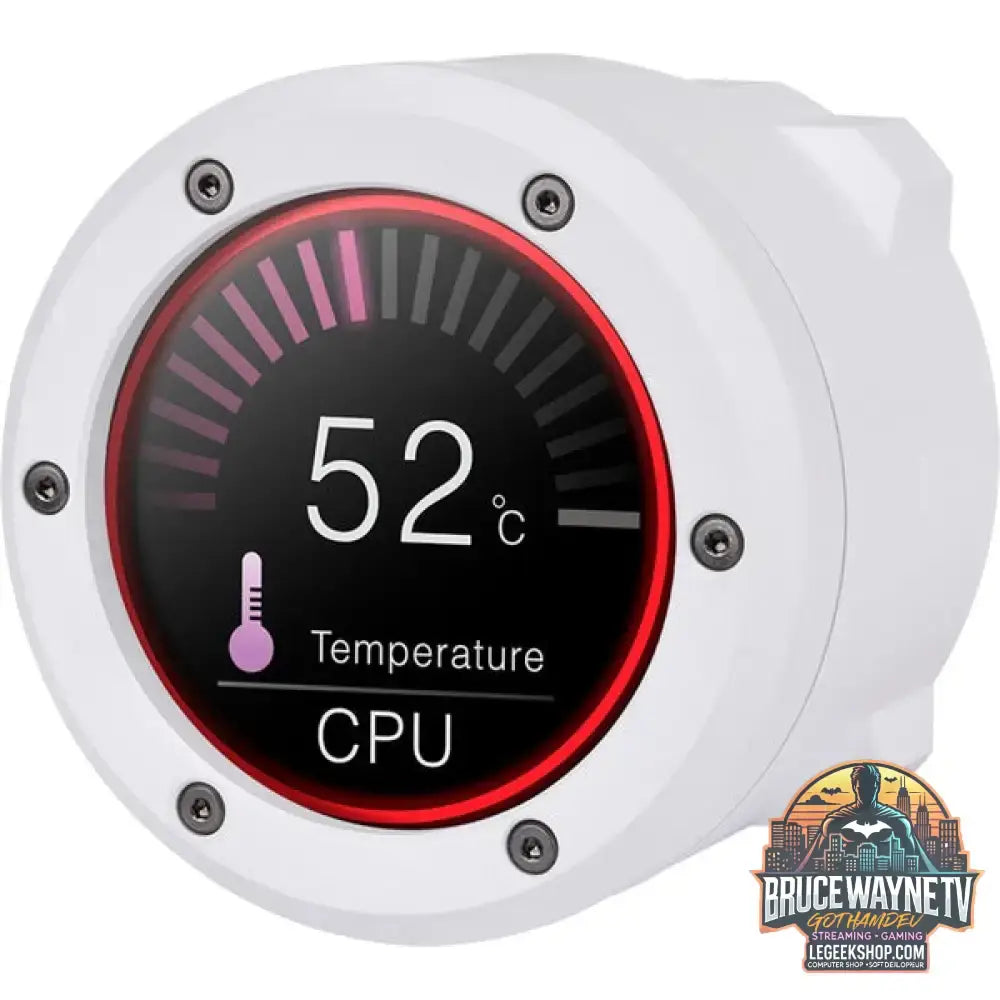 Thermaltake TH280 V2 Ultra ARGB Sync AIO Liquid Cooler Snow Edition, Wasserkühlung weiß - Thermaltake - vue 5
