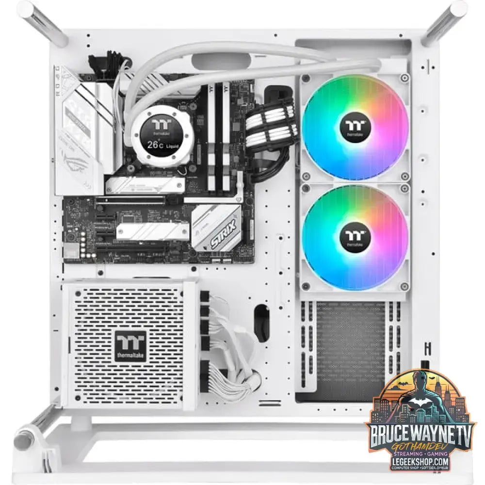 Thermaltake TH280 V2 Ultra ARGB Sync AIO Liquid Cooler Snow Edition, Wasserkühlung weiß - Thermaltake - vue 13