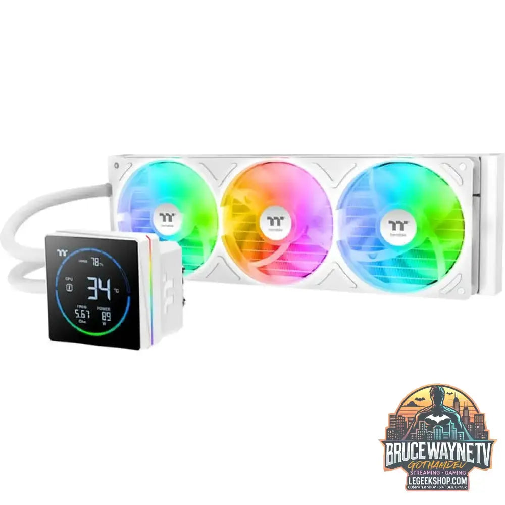 Thermaltake TH360-S V3 ARGB Sync, Wasserkühlung weiß, Snow Edition - Thermaltake - vue 2