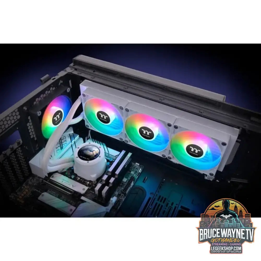 Thermaltake TH360 V2 Ultra ARGB Sync AIO Liquid Cooler Snow Edition, Wasserkühlung weiß - Thermaltake - vue 11