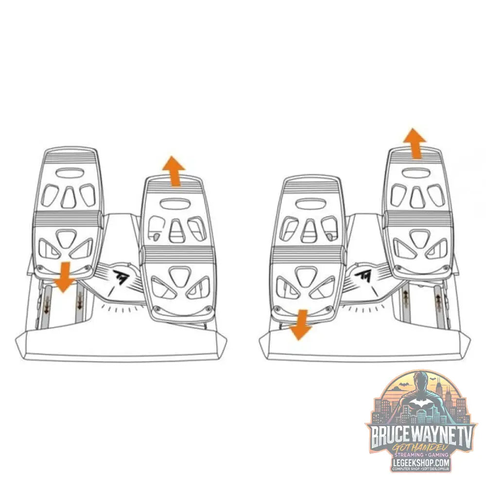 Thrustmaster Pedalset TFRP (Rudder Pedals), Pedale - Thrustmaster - vue 6