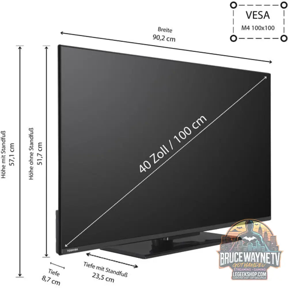 Toshiba 40QV3F63DAZ, QLED-Fernseher - Toshiba - vue 2
