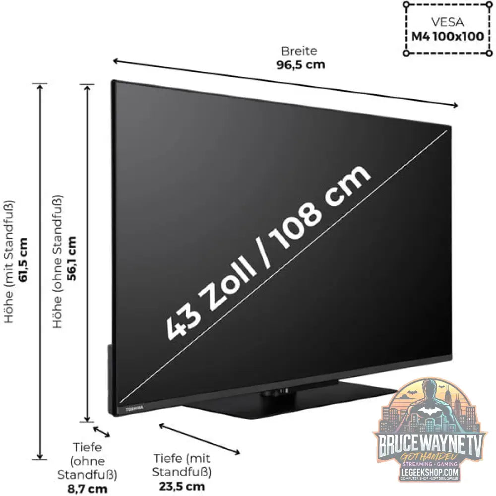 Toshiba 43UV3463DA, LED-Fernseher - Toshiba - vue 3