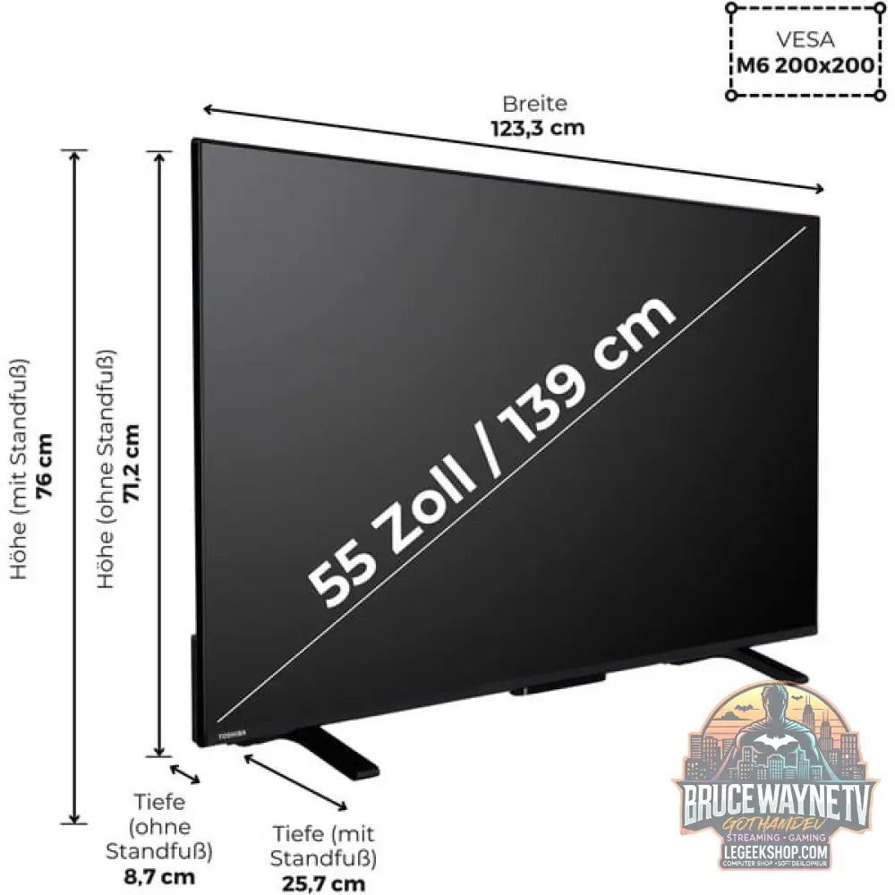 Toshiba 55UV2363DA, LED-Fernseher - Toshiba - vue 3