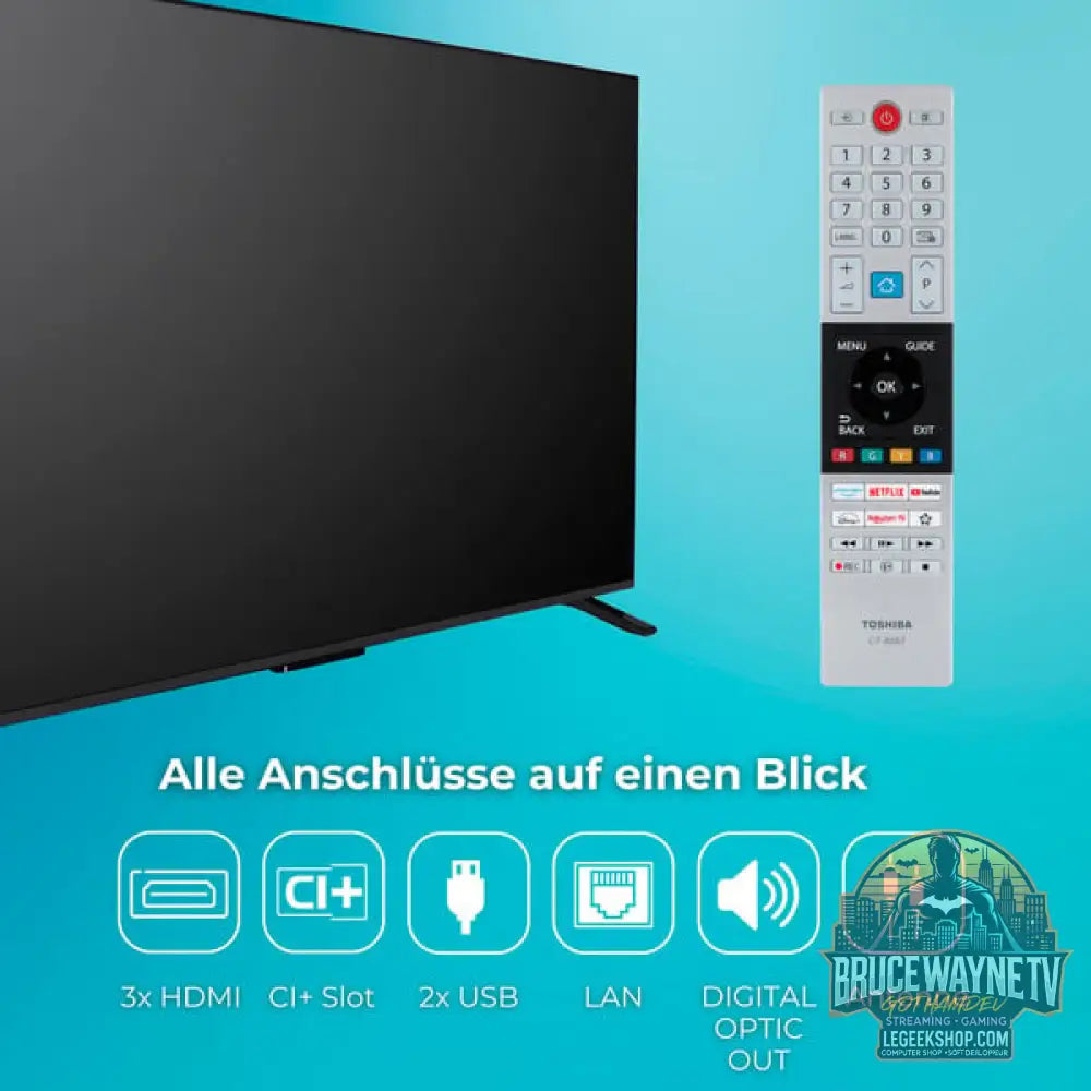 Toshiba 65QV2363DA, QLED-Fernseher - Toshiba - vue 5
