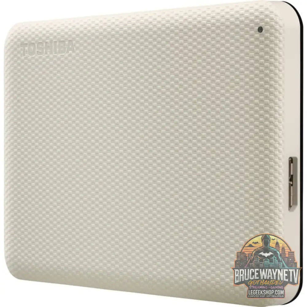 Toshiba Canvio Advance 1 TB, Externe Festplatte beige, Micro-USB-B 3.2 Gen 1 (5 Gbit/s) - Toshiba - vue 3