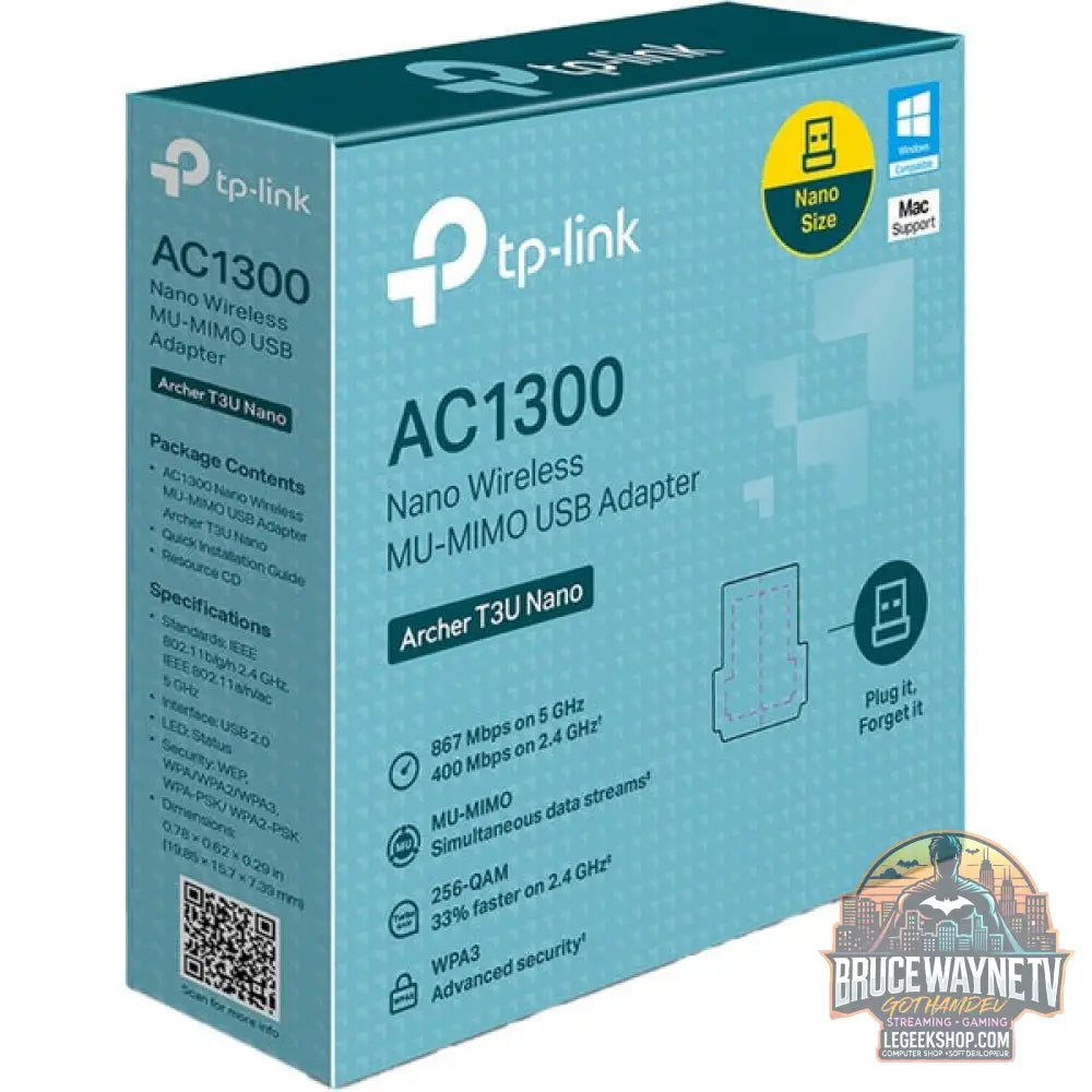 TP-Link Archer T3U Nano, adaptateur Wi-Fi - TP-Link - vue 4