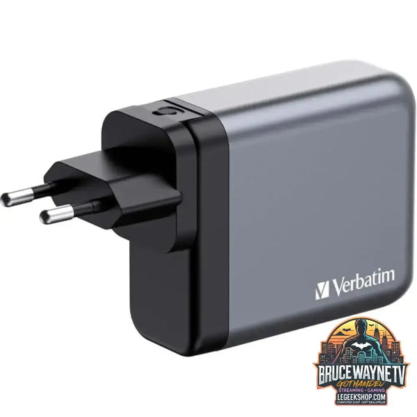 Verbatim GaN-Ladegerät 140W, 1x USB-A, 3x USB-C grau, PD 3.1, PD 3.0, QC 3.0 - Verbatim