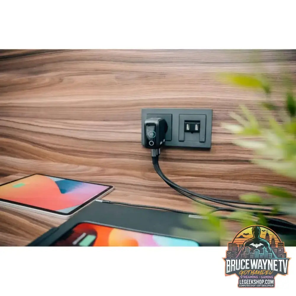 Verbatim Mini-GaN-Ladegerät mit Display schwarz, 65 Watt - Verbatim - vue 5