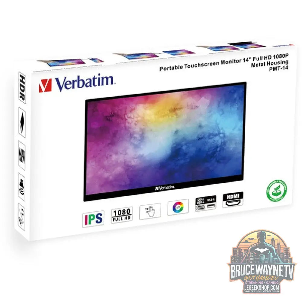 Verbatim PMT-14 14" Full HD IPS 60 Hz - Verbatim - vue 4