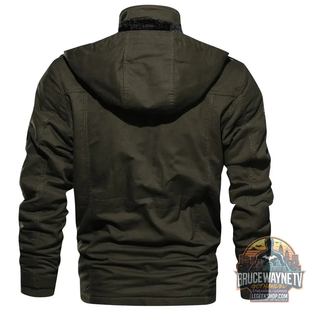 🧥 Veste Cargo Homme Hiver Capuche Détachable Multi-Poches 🧥 - Veste Cargo Homme