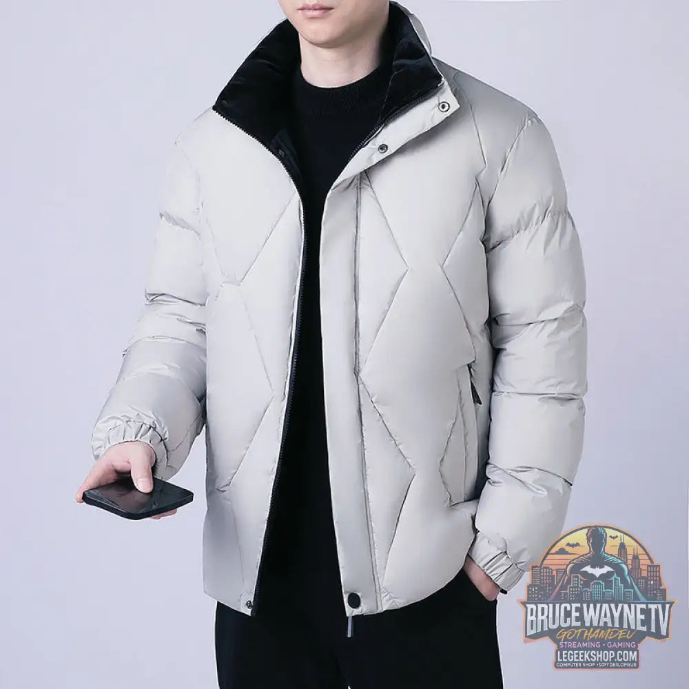 Veste Matelassée Homme Hiver Capuche Épaisse Chaude - MY5527 Apricot Color / S - Veste Matelassée Homme