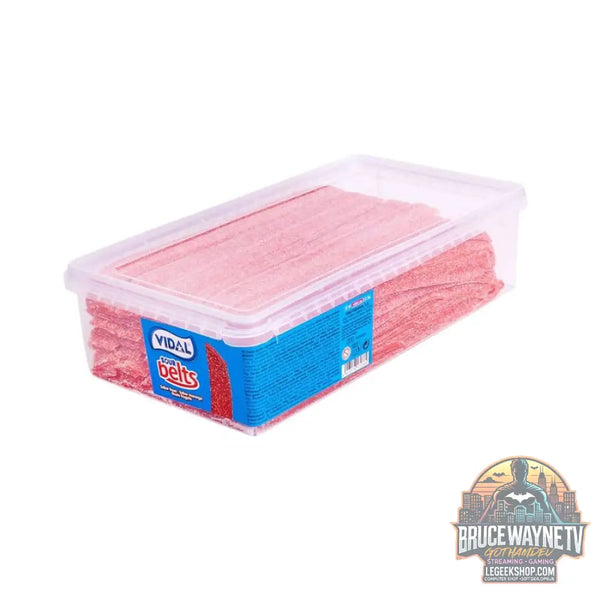 Vidal Sour Belts Fraise bonbons au goût de fraise (Paquet de 2kg) - Snacks & boissons importés