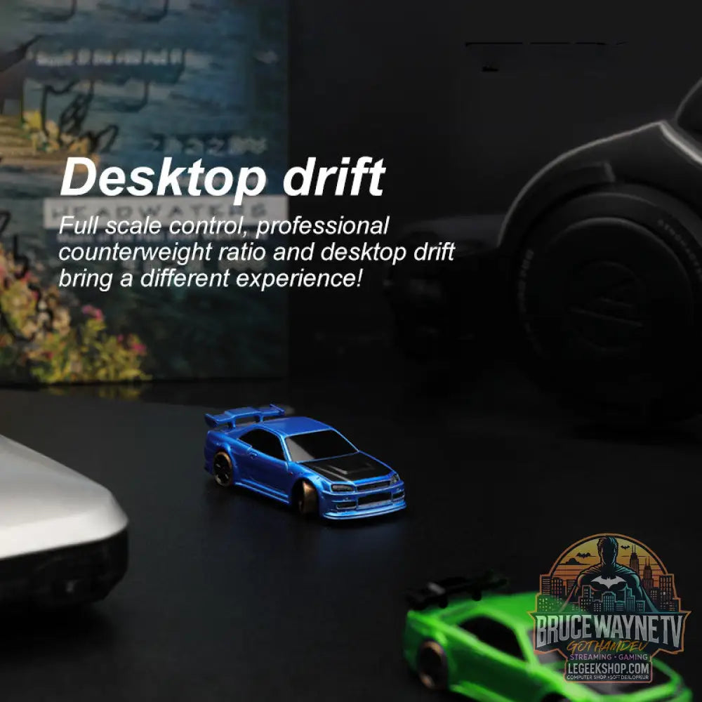 Voiture RC Drift Turbo Racing 1/76 Gyroscope Télécommande Pro - Voiture RC