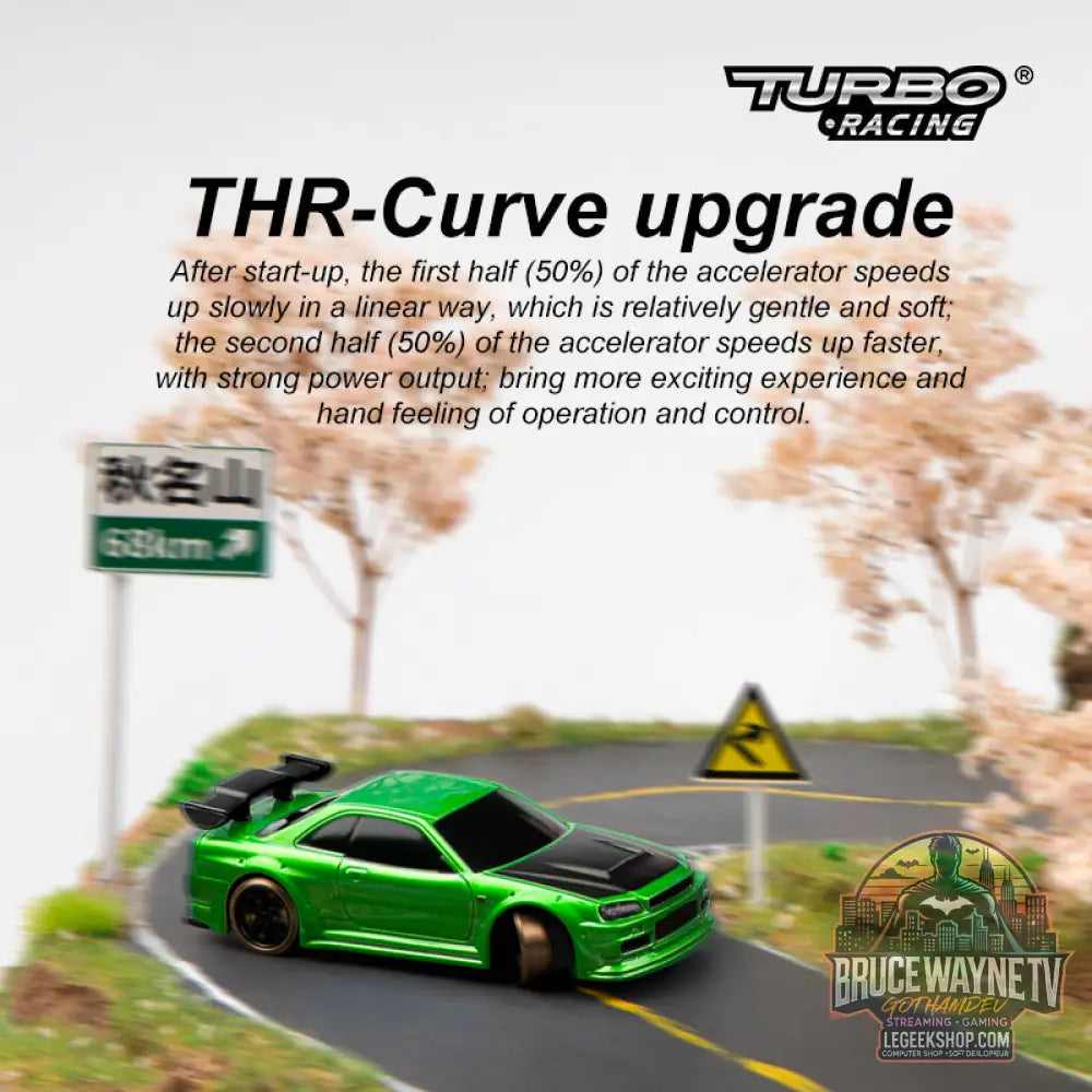 Voiture RC Drift Turbo Racing 1/76 Gyroscope Télécommande Pro - Voiture RC