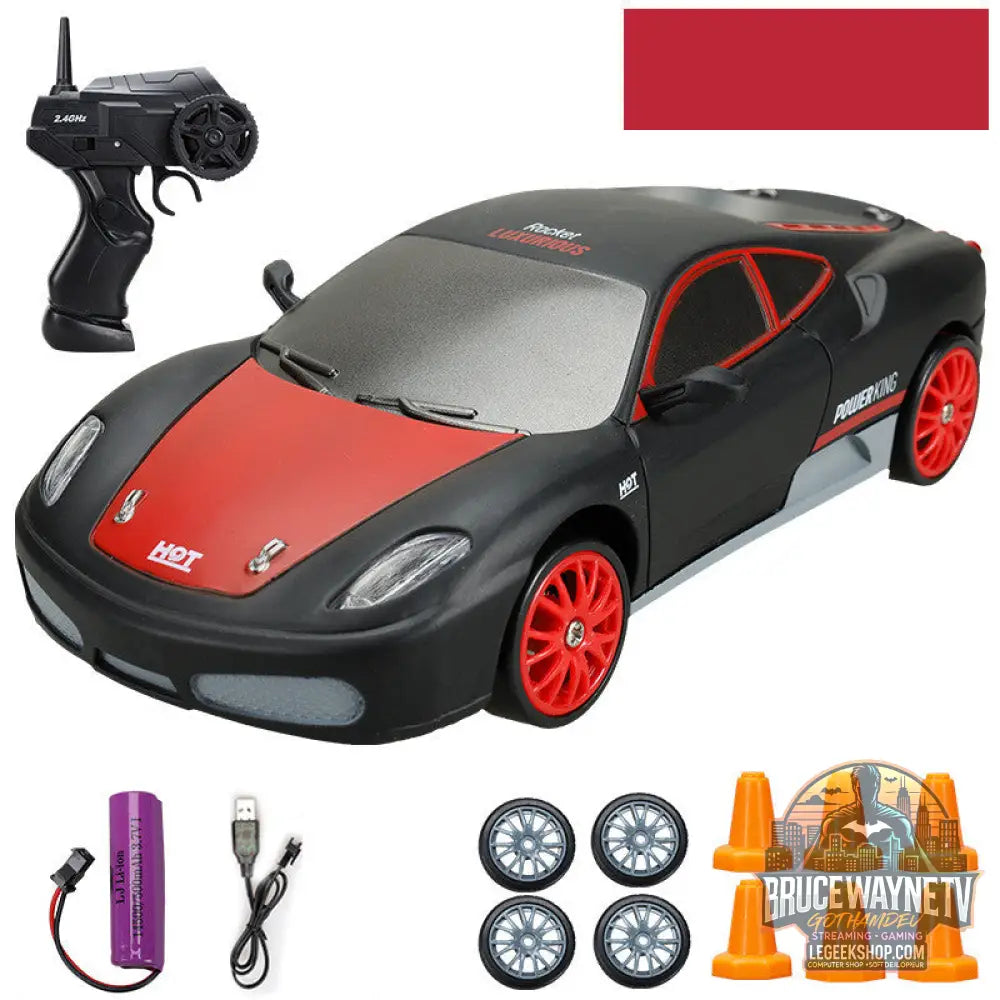 Voiture Télécommandée RC 4WD Drift Électrique Rechargeable Jouet - Black - Voiture RC