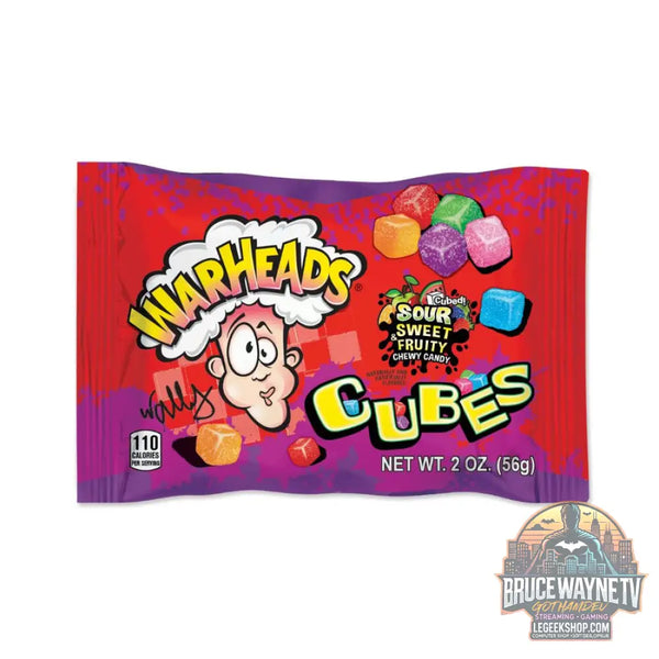 Warheads Sour Chewy Cubes bonbons acidulés aux fruits de 57 g (Paquet de 15) - Snacks & boissons importés